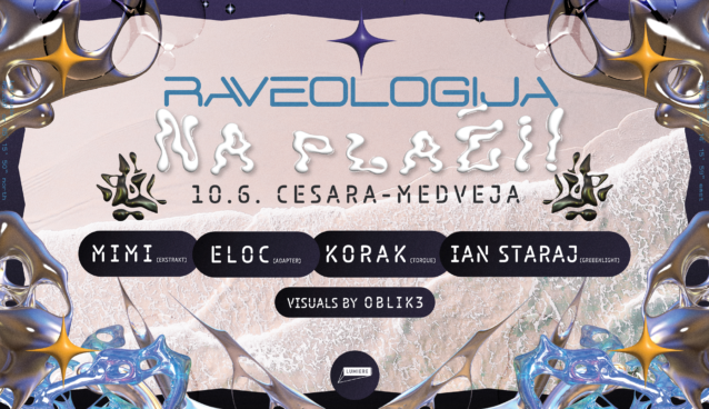 Raveologija party na plaži Cesarova u Medveji 10. lipnja